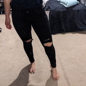 American eagle black jeggings